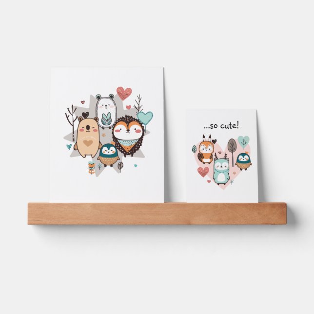 Picture Ledge is decorated with cute illustrations (Front)