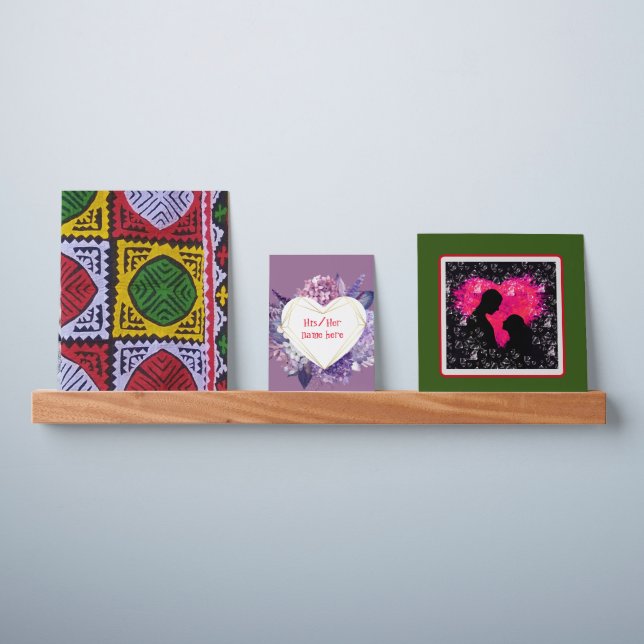 Picture Ledge: Your & partner photo & Name Ledge (Wall)