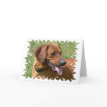 Picture of a Dachshund Dog Greeting Card