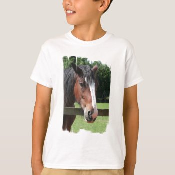 Picture Of A Quarter Horse Kid's T-shirt by HorseStall at Zazzle
