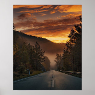 Picture of a road poster