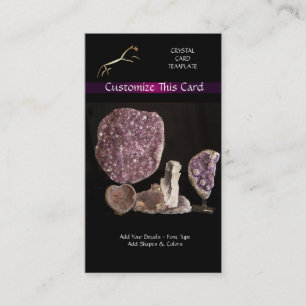 Picture of Amethyst & Gemstone Minerals Business Card