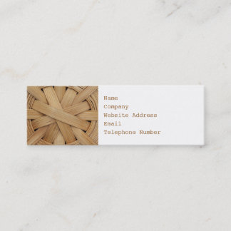 Picture of Basket Pattern. Mini Business Card