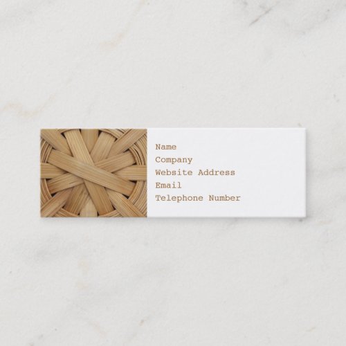Picture of Basket Pattern Mini Business Card