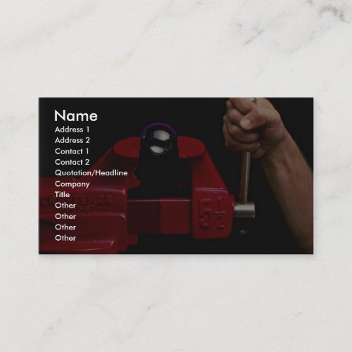 Picture of Bubble and vice Business Card Templates