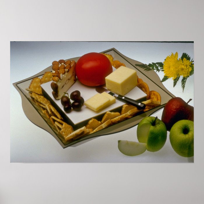 Picture of Cheese on a platter Poster