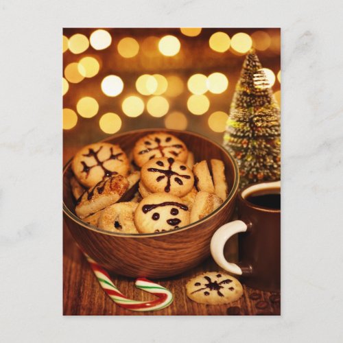 Picture of Christmas time gingerbread Holiday Postcard