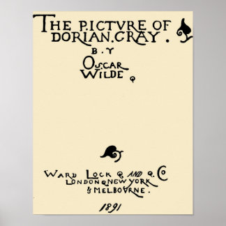 Picture of Dorian Gray 1891 Cover Poster