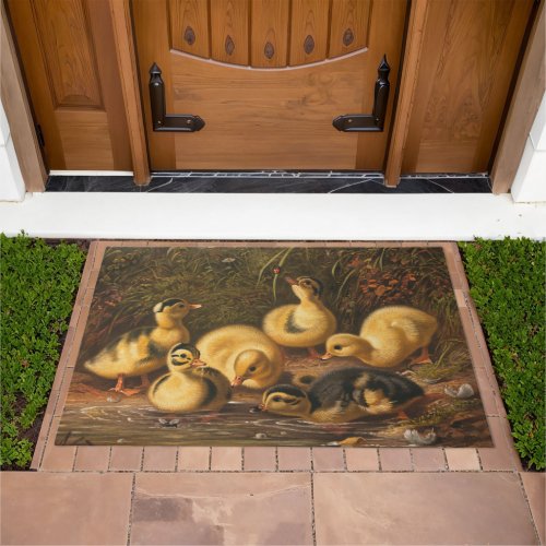 Picture of Ducklings _ Baby Ducks Doormat