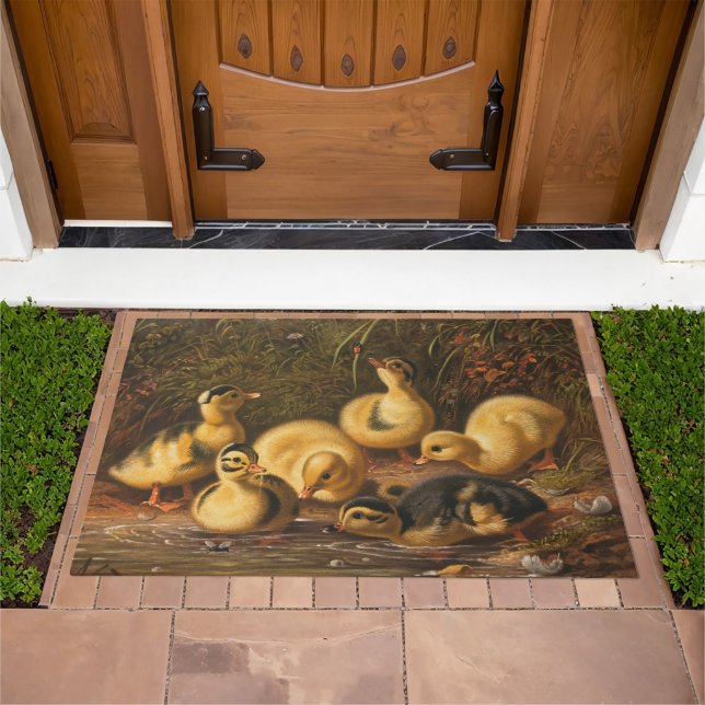 Picture of Ducklings - Baby Ducks Doormat (Outdoor)