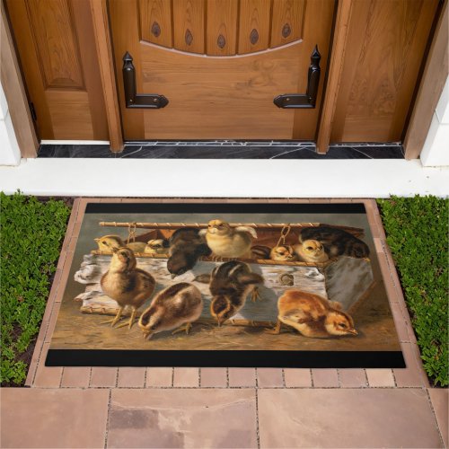 Picture of Farm Chickens _ Baby Chicks Doormat