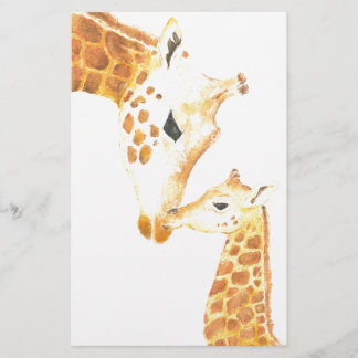 Picture of giraffe and her baby