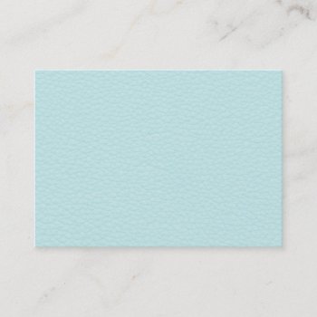 Picture Of Light Turquoise Leather. Business Card by Graphics_By_Metarla at Zazzle
