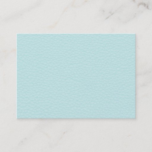 Customizable Picture of Light Turquoise Leather. Business Cards