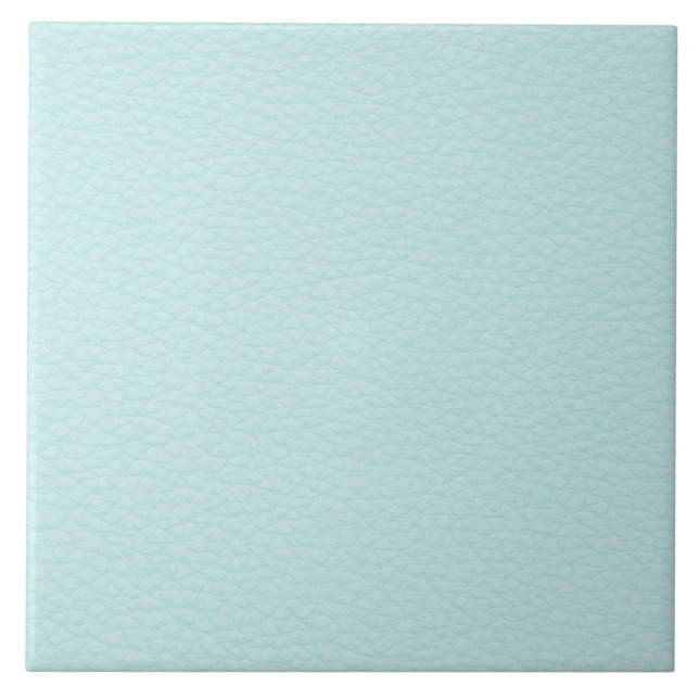 Picture of Light Turquoise Leather. Ceramic Tile (Front)