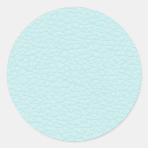 Picture of Light Turquoise Leather Classic Round Sticker