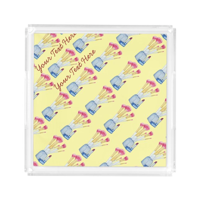 picture of make-up brushes for beauticians acrylic tray (Front)