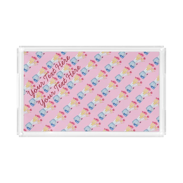 picture of make-up brushes for beauticians acrylic tray (Front)