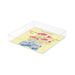 picture of make-up brushes for beauticians acrylic tray