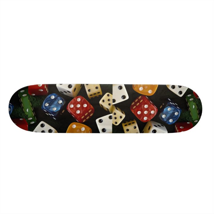 Picture of Multicolored dice Skate Board Decks