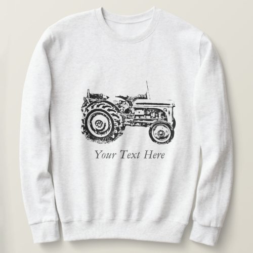 picture of old grey massy tractor  sweatshirt