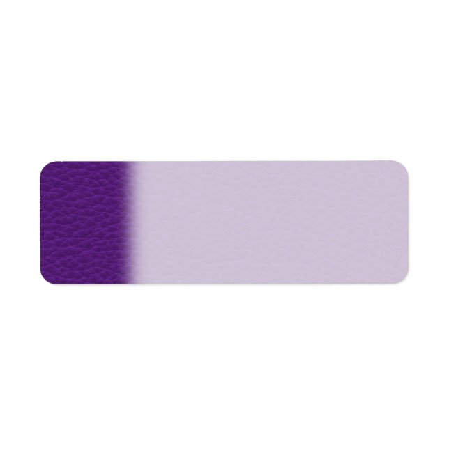 Picture of Purple Leather. Label (Front)