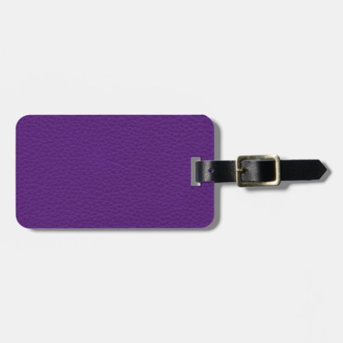 Picture of Purple Leather Luggage Tag