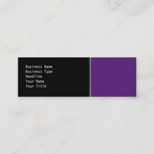 Picture of Purple Leather. Business Cards