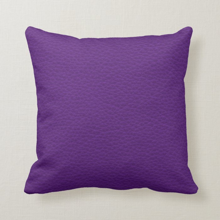 Picture of Purple Leather. Throw Pillows