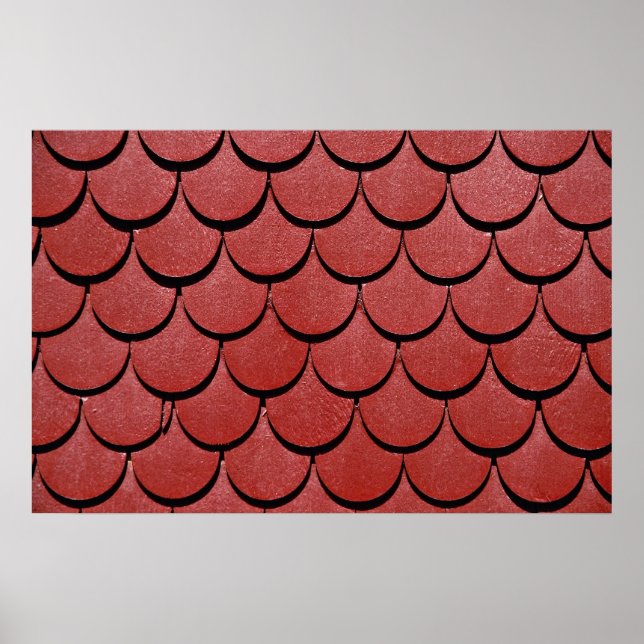 Picture of Red roof, Switzerland Poster (Front)