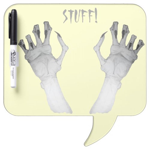picture of scary gruesome monster hand fun Dry_Erase board