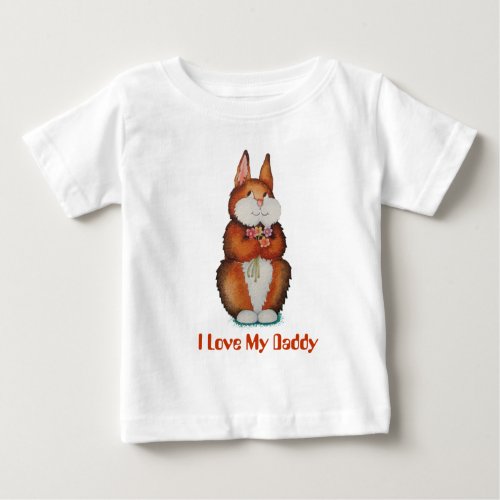 picture of smiling cute brown bunny rabbit baby T_Shirt