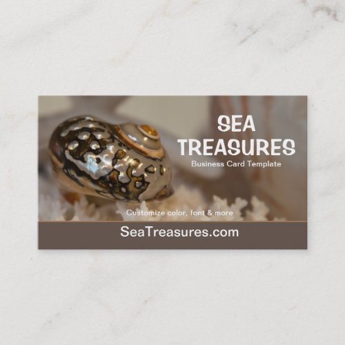 Picture of Starfish and Seashells Business Card