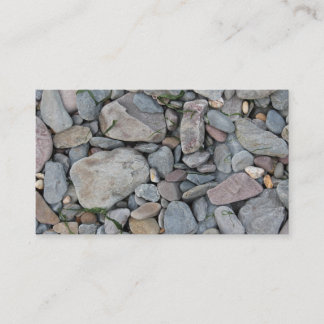 Picture of stones on a beach. business card
