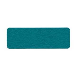Picture of Teal Leather. Label