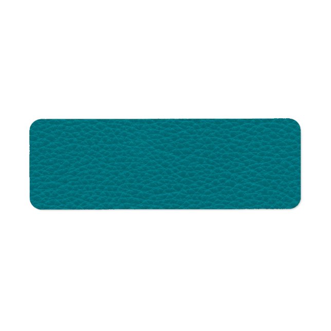 Picture of Teal Leather. Label (Front)
