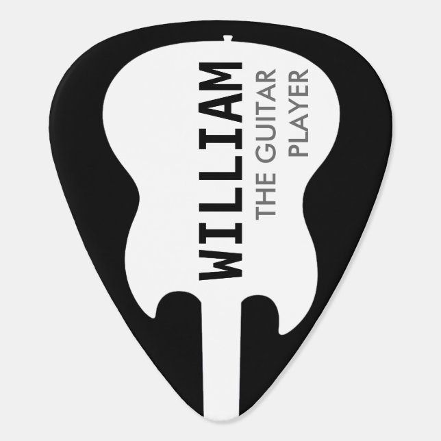 picture of the guitarist / custom photo guitar pick (Back)