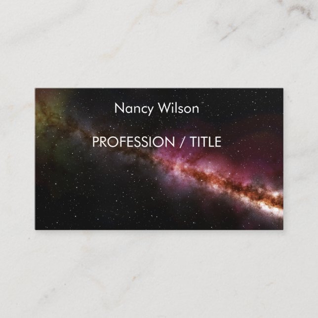 Picture of the universe business card (Front)