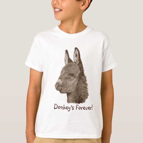 picture of very cute donkey for kids T_Shirt