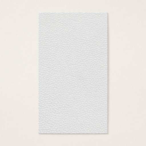 Customizable Picture of White Leather. Business Card