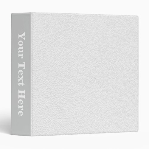 Picture of White Leather Binder