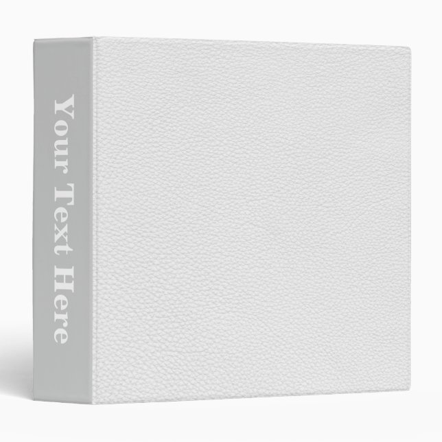 Picture of White Leather. Binder (Front/Spine)