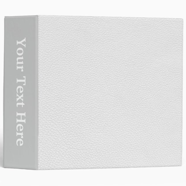 Picture of White Leather. Binder (Front/Spine)