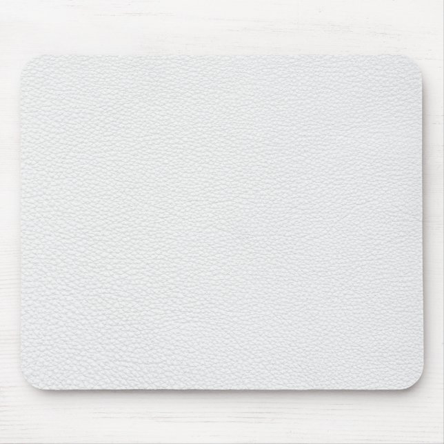 Picture of White Leather. Mouse Pad (Front)