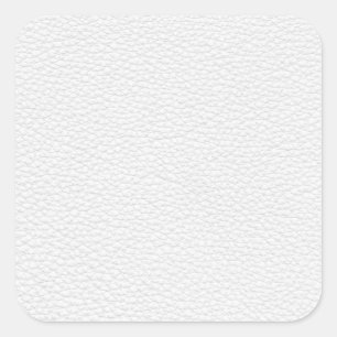 Picture of White Leather. Square Sticker