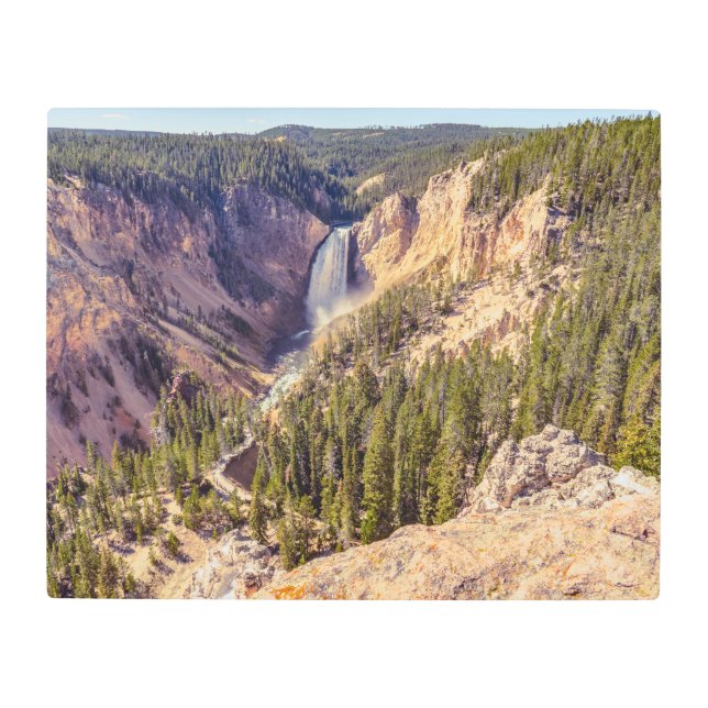 Picture of Yellowstone Lower Falls  Metal Print (Front)