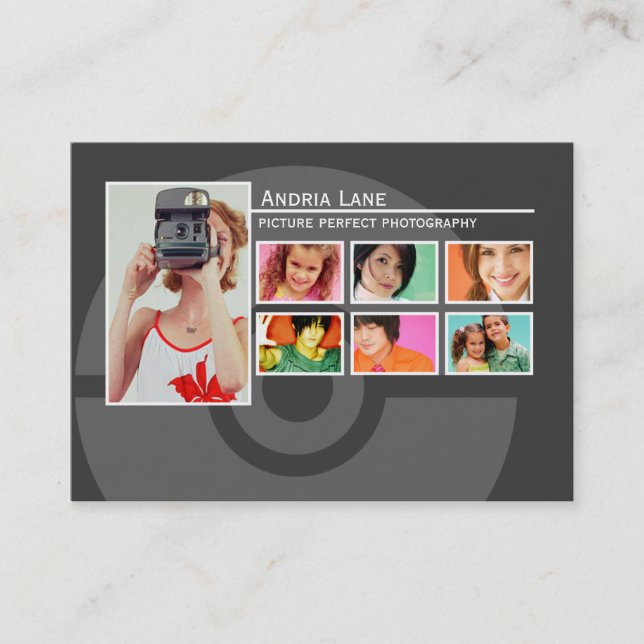 Picture Perfect Portfolio Chubby Business Cards (Front)