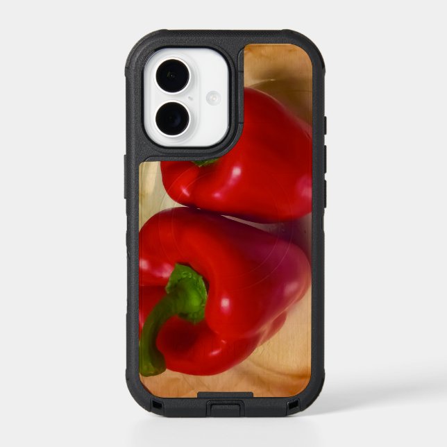 Picture Perfect Red Peppers Otterbox iPhone Case (Back)