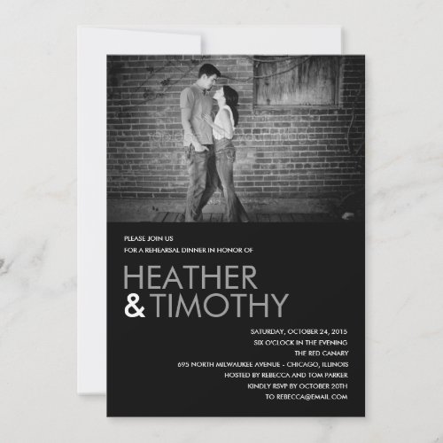 Picture Perfect Rehearsal Dinner/Shower Invitation Personalized Announcements