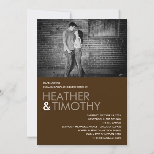 Picture Perfect Rehearsal Dinner/Shower Invitation